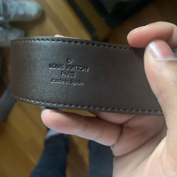 Men’s Louis Vuitton Damier Belt Brown - Picture 5 of 6